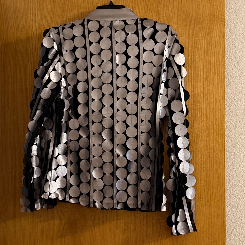 🆕 Silver Metallic/Sheer Jacket - Picture 4 of 4